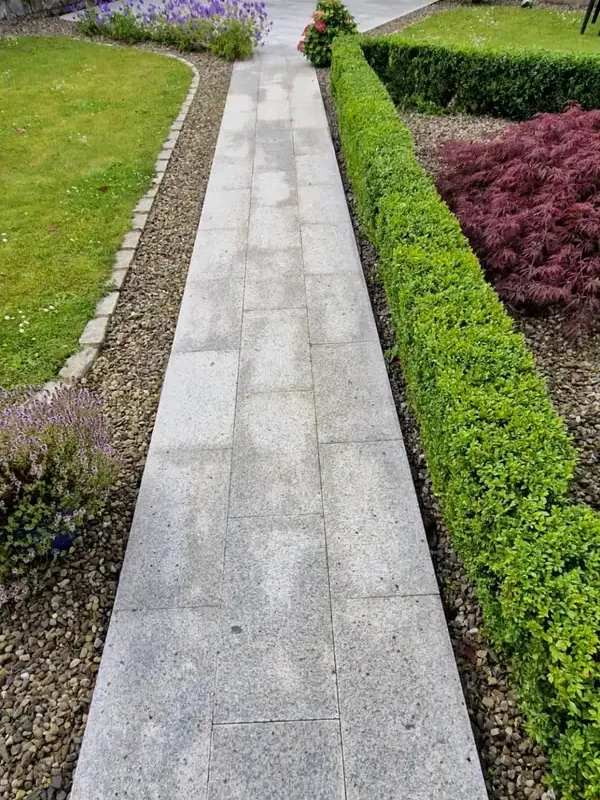 A granite path after cleaning, Limerick